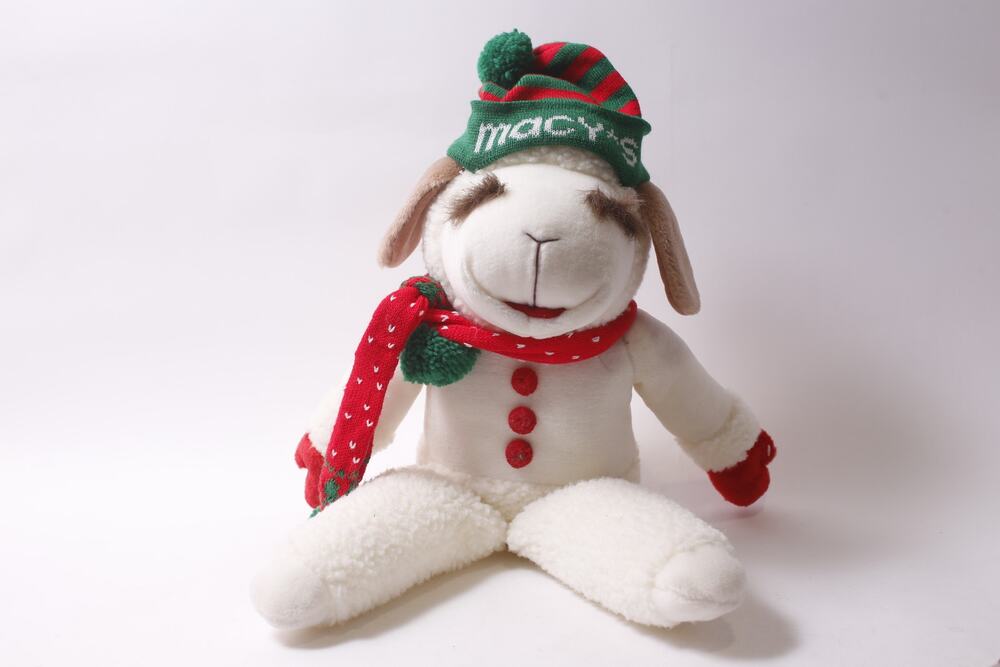 Macy's Lamb Chop Christmas Plush Toy 23" Stuffed Animal Vintage ~ 260206-WH 960